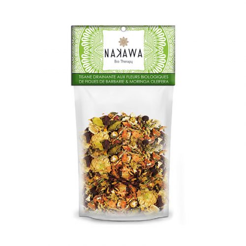 Tisane-drainante-aux-fleurs-biologiques - Front - Nakawa Bio