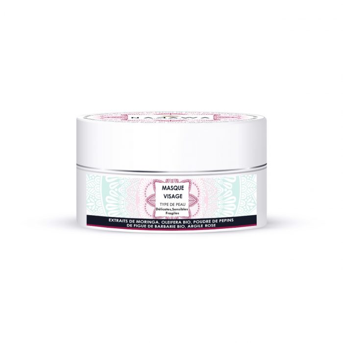 Masque Rose pour Visage à l’Huile de Pépins de la Figue de Barbarie - Nakawa Bio Therapy