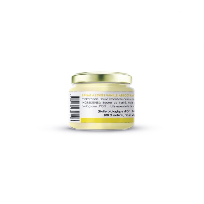 VANILLA LIP BALM APRICOT - SHEA 2 - Nakawa Bio Tunisia