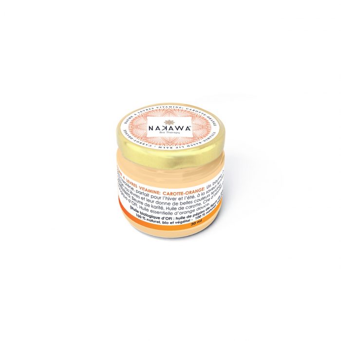 Vitamin-based Lip Balm - Carrot - Orange - Nakawa Bio Tunisia