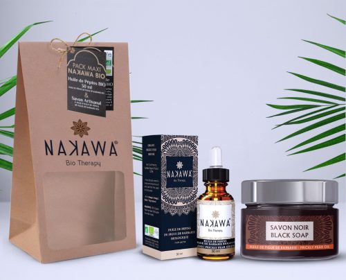 Pack Maxi - Huile de pépins de figue de barbarie bio 30ml + Savon Noir - Nakawa Bio Therapy