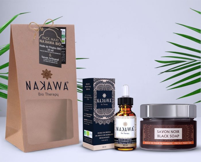 Pack Maxi - Huile de pépins de figue de barbarie bio 30ml + Savon Noir - Nakawa Bio Therapy