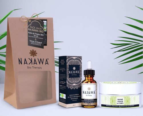 Pack Maxi - Huile de pépins de figue de barbarie bio 30ml +beurre précieux de figue de barbarie - nuit - Nakawa Bio Therapy