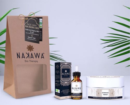 Pack Mini - Huile de pépins de figue de barbarie bio 15ml +Poudre de pépins de figue de barbarie - Nakawa Bio Therapy