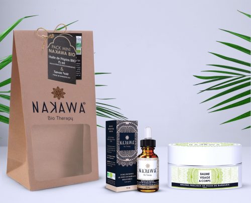 Pack Mini - Huile de pépins de figue de barbarie bio 15ml +beurre précieux de figue de barbarie - nuit - Nakawa Bio Therapy