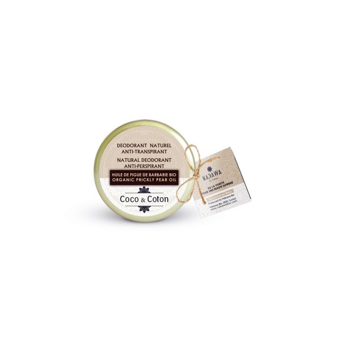 Natural Deodorant Balm with Coco and Cotton - Nakawa Bio Tunisia