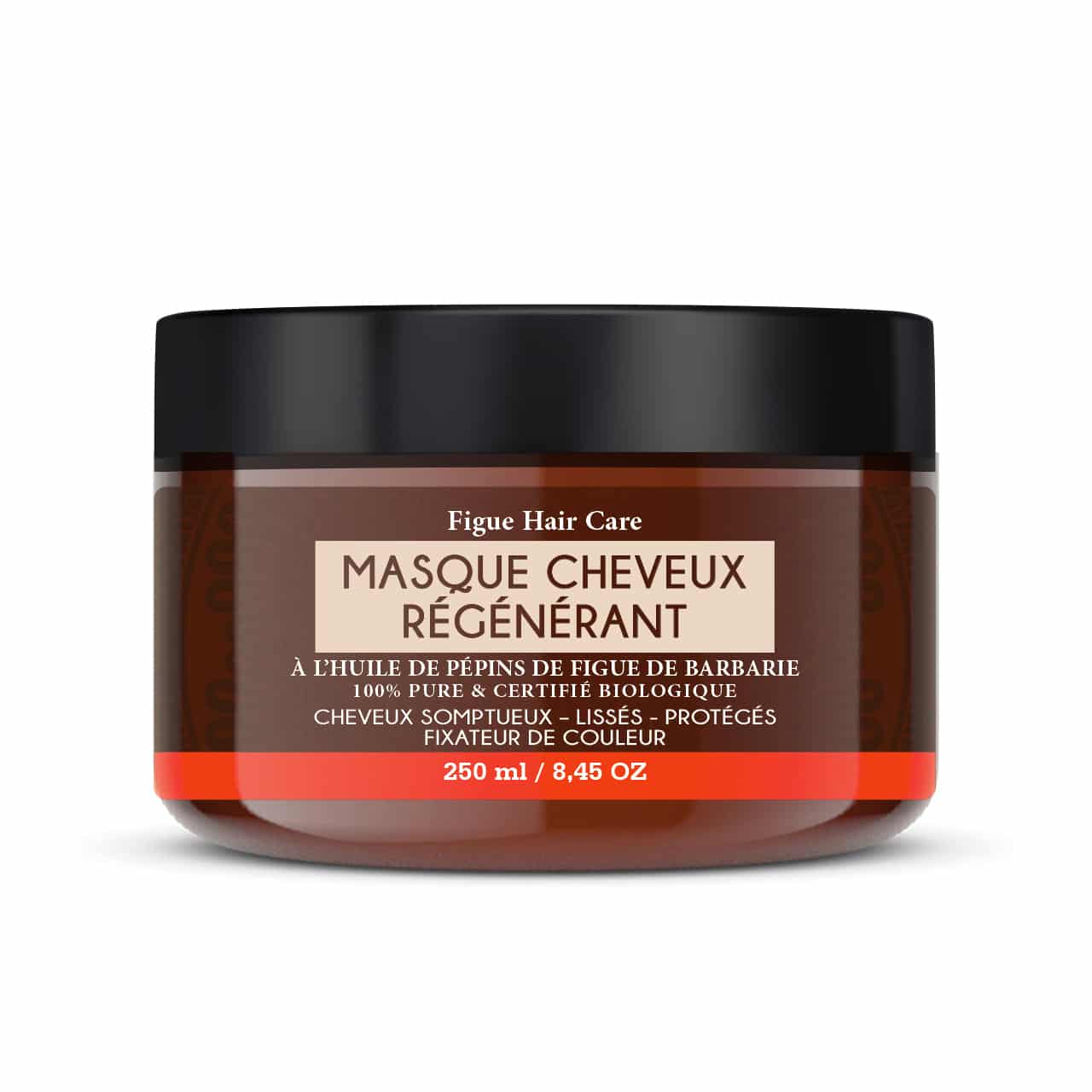Masque cheveux régénérant a base de huile de pépins de figue de barbarie bio.